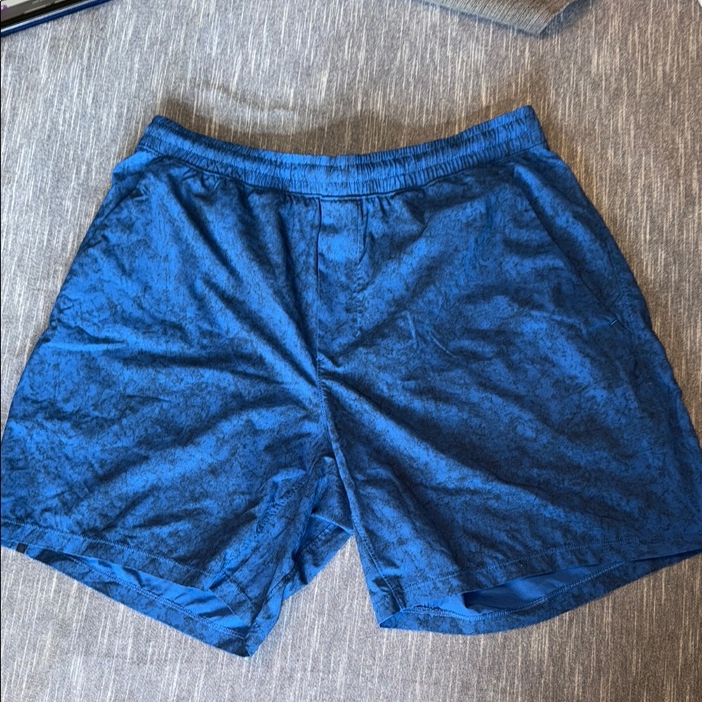 lululemon athletica Blue Athletic 7” Unlined Shorts